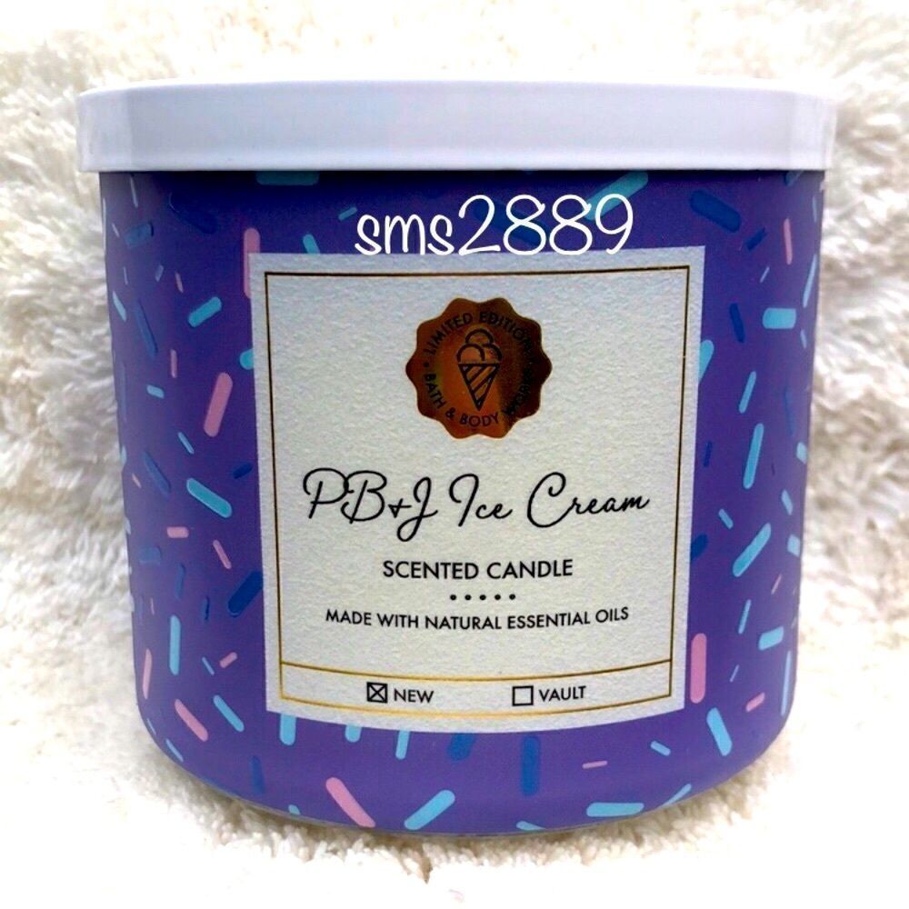 Bath and Body Works Peanut Butter Jelly Ice Cream Candle